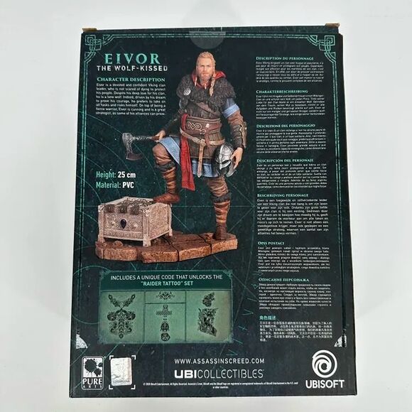 Assassin’s Creed Valhalla Eivor Wolf-Kissed Figure Ubisoft Collectible New Box - Picture 7 of 11